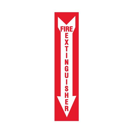 Fire Extinguisher Down Arrow - Vinyl Marker